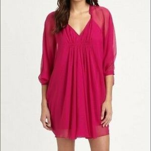 DVF Fleurette Dress in Beet